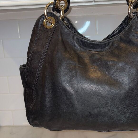 Michael Kors Bag Purse Handbag Leather Ludlow Drawstring Hobo Shoulder Bag - Picture 5 of 16